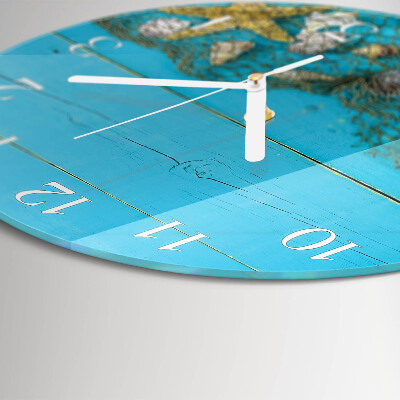 Horloge ronde Trésors de la mer