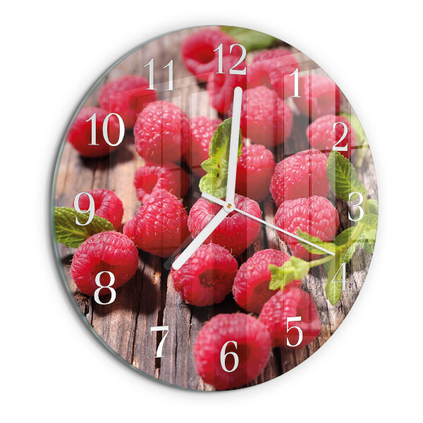 Horloge ronde Framboises