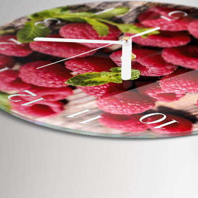 Horloge ronde Framboises