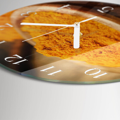 Horloge ronde Curcuma