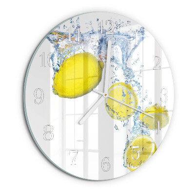 Horloge ronde Citrons