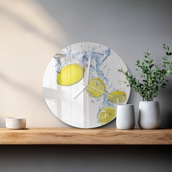 Horloge ronde Citrons
