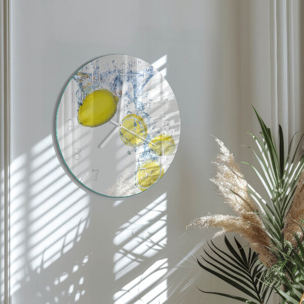 Horloge ronde Citrons