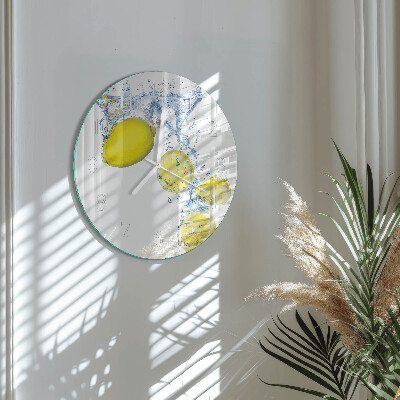 Horloge ronde Citrons