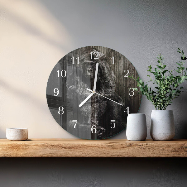 Horloge ronde Gorille