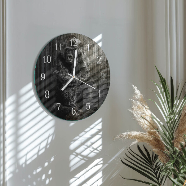 Horloge ronde Gorille