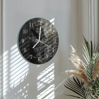 Horloge ronde Gorille