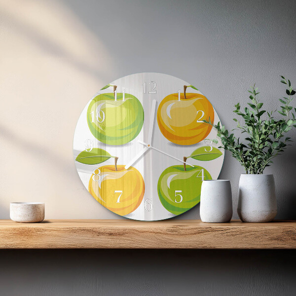 Horloge ronde Pommes