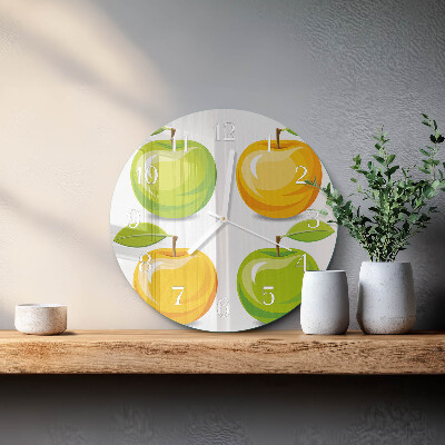 Horloge ronde Pommes