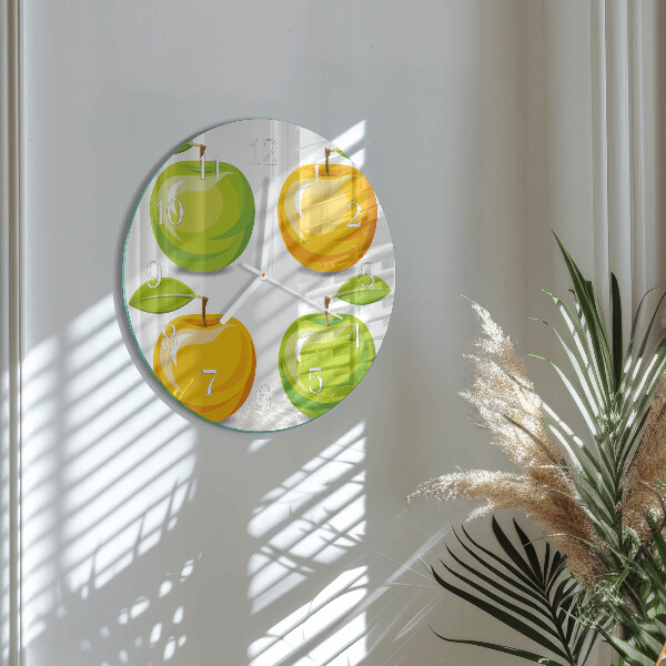 Horloge ronde Pommes