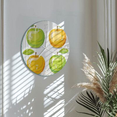 Horloge ronde Pommes