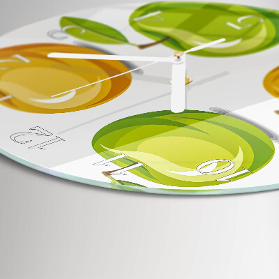 Horloge ronde Pommes