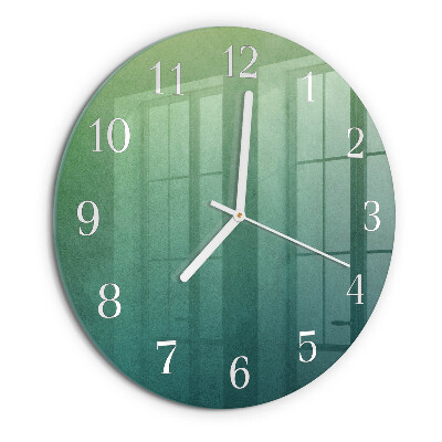 Horloge ronde Dégradé vert