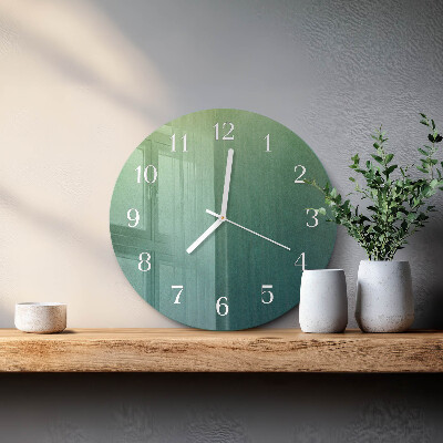 Horloge ronde Dégradé vert