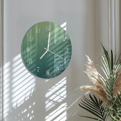 Horloge ronde Dégradé vert