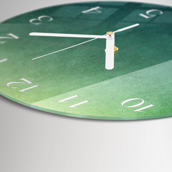 Horloge ronde Dégradé vert