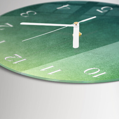 Horloge ronde Dégradé vert