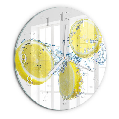Horloge ronde Citrons