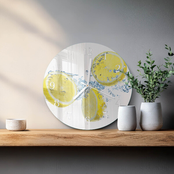 Horloge ronde Citrons