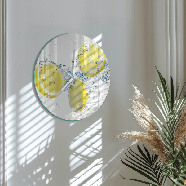 Horloge ronde Citrons