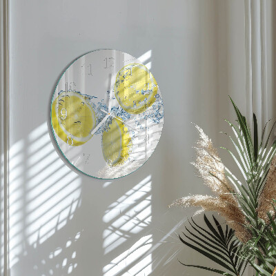 Horloge ronde Citrons