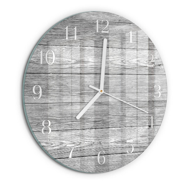 Horloge ronde Bois gris