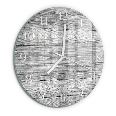 Horloge ronde Bois gris