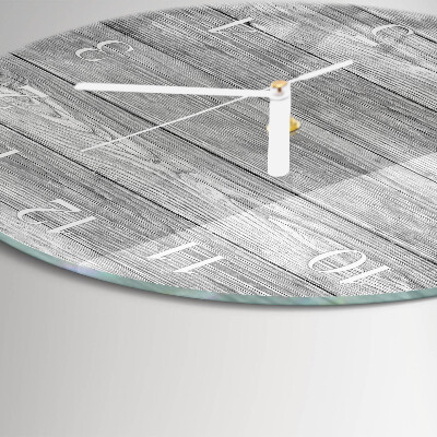Horloge ronde Bois gris