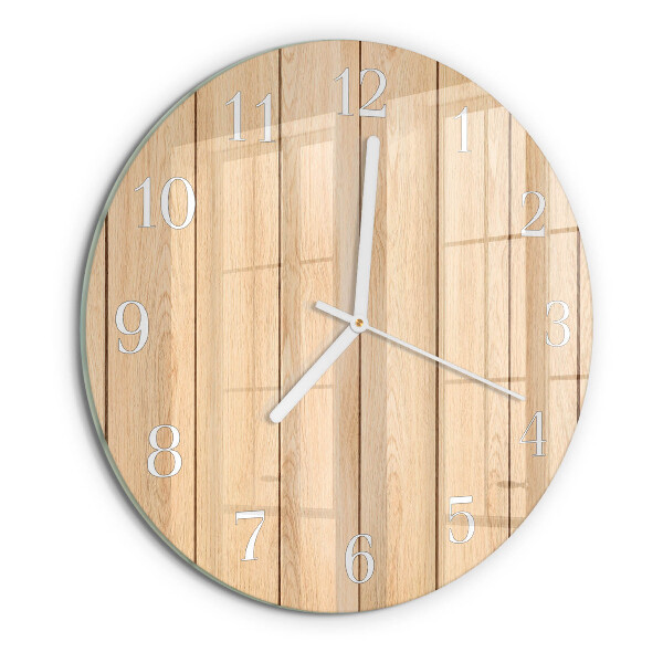 Horloge ronde Bois