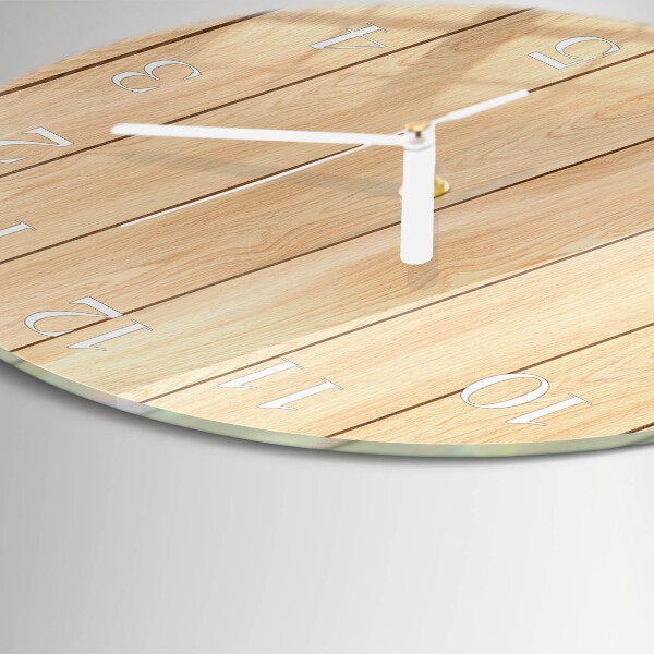 Horloge ronde Bois