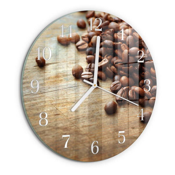 Horloge ronde Café en grains