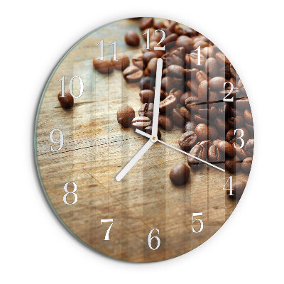 Horloge ronde Café en grains