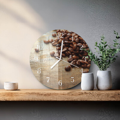 Horloge ronde Café en grains