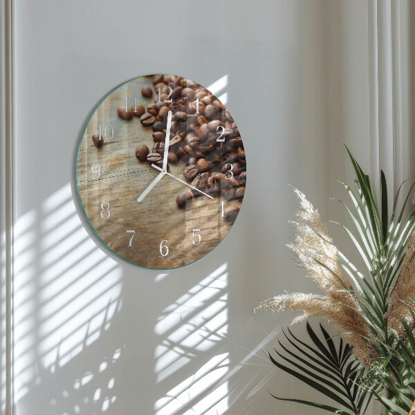 Horloge ronde Café en grains