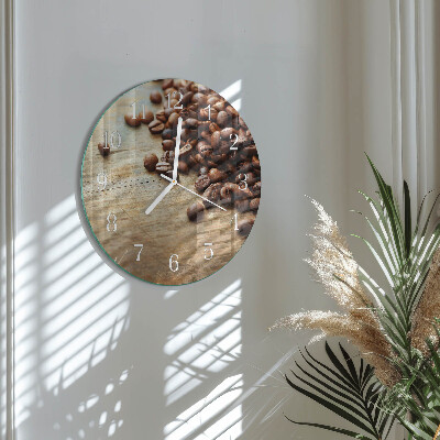 Horloge ronde Café en grains