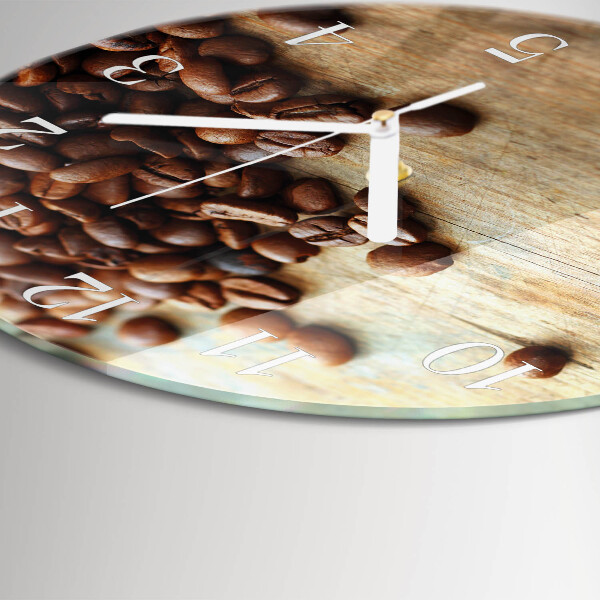 Horloge ronde Café en grains