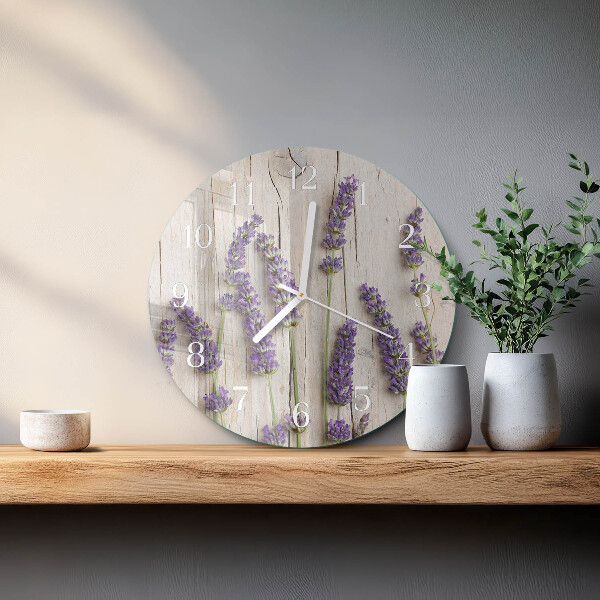 Horloge ronde Lavande