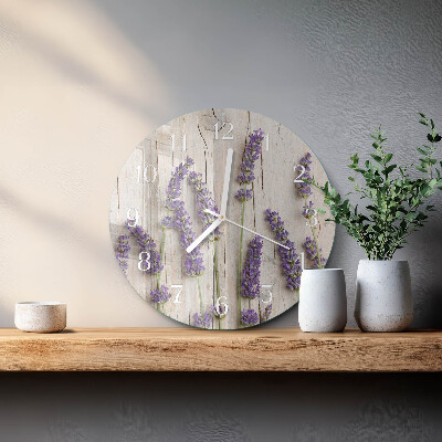 Horloge ronde Lavande