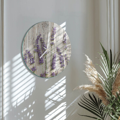 Horloge ronde Lavande