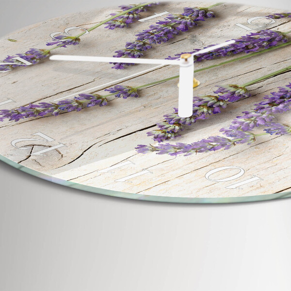 Horloge ronde Lavande
