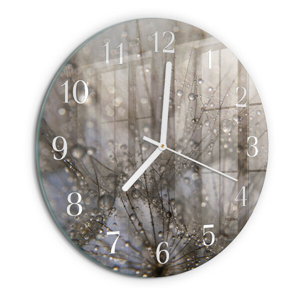 Horloge ronde Gouttes de rosée