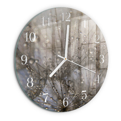Horloge ronde Gouttes de rosée