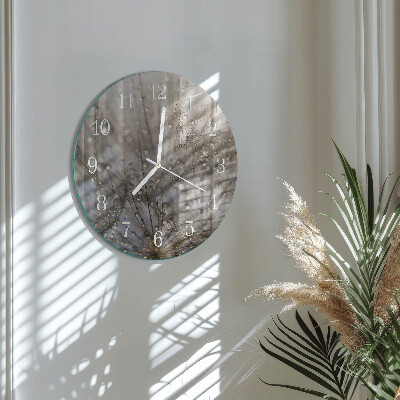 Horloge ronde Gouttes de rosée