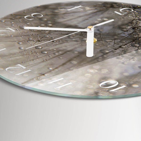 Horloge ronde Gouttes de rosée