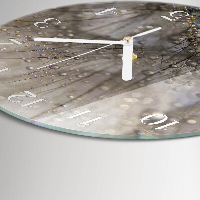 Horloge ronde Gouttes de rosée