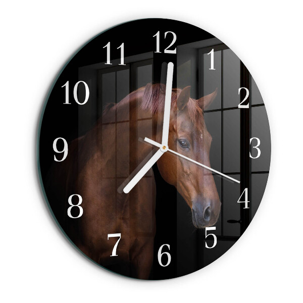 Horloge ronde Cheval