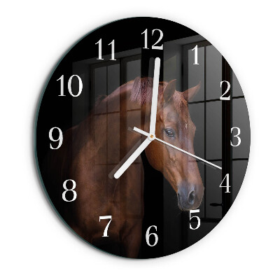 Horloge ronde Cheval