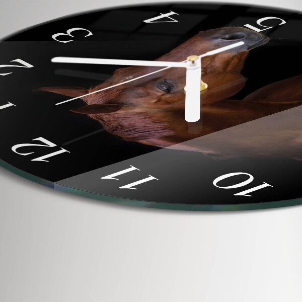 Horloge ronde Cheval