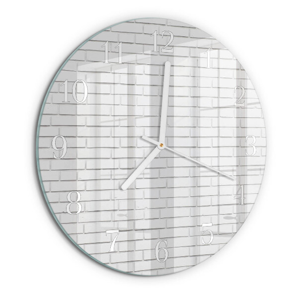 Horloge ronde Mur de briques
