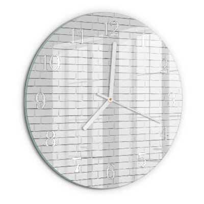 Horloge ronde Mur de briques